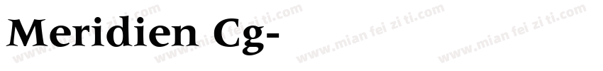 Meridien Cg字体转换